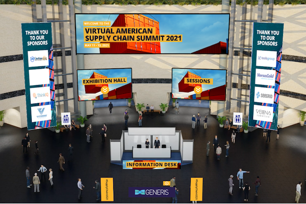 virtual american supply chain summit 2021 booth